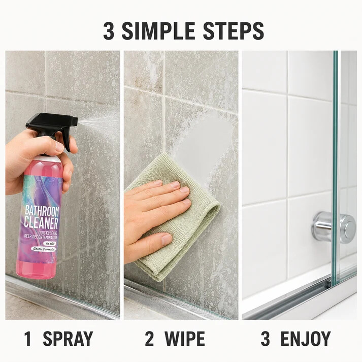 💥Limited Time Only!!!  ✨ Bathroom Cleaner: Sparkle in Seconds, No Harsh Fumes